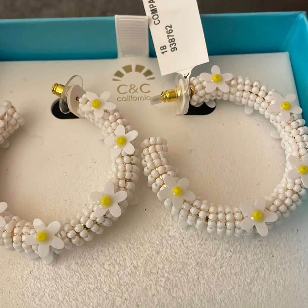 New with tag pierced earrings
